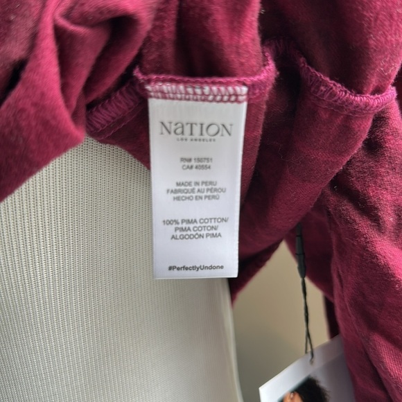 Nation LTD May Pim Cotton Plaid Flannel Top, Medium, NWT - Picture 9 of 12